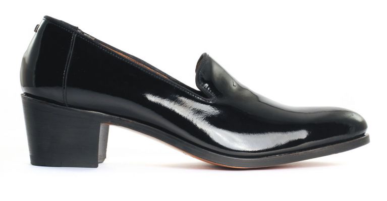 chaussures de ville hommes luxe - Slipper de ville-vernis noir