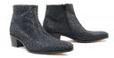 boots à talon haut glitter noir mode homme luxe vue 6