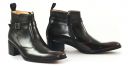 boots à talon haut marron foncé mode homme luxe vue 7