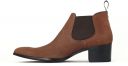 boots chelsea talon haut marron mode homme luxe vue 2