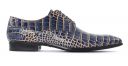 derbies bleu noir mode homme luxe vue 1