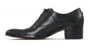 richelieu talon haut noir mode homme luxe vue 2
