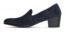 Slipper de ville Daim bleu mode homme luxe vue 2