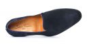 Slipper de ville Daim bleu mode homme luxe vue 3