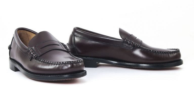 chaussures de ville hommes mode - mocassins-bordeaux